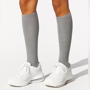 Gray Knee High Socks Women’s Over the Calf Long Athletic Casual Tube Socks
